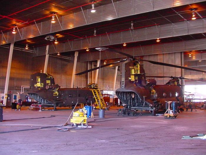 Inside Historic Hangar 1, Fort Wainwright, Alaska - 6 September 2001.