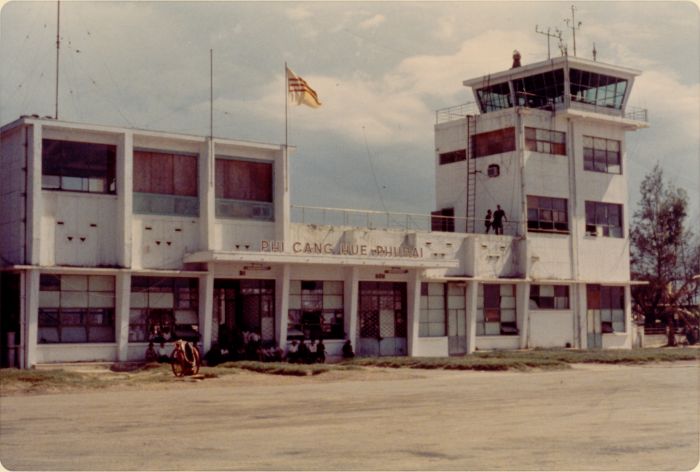 The Air Terminal and Tower at Phu Bai, Republic of Vietnam.