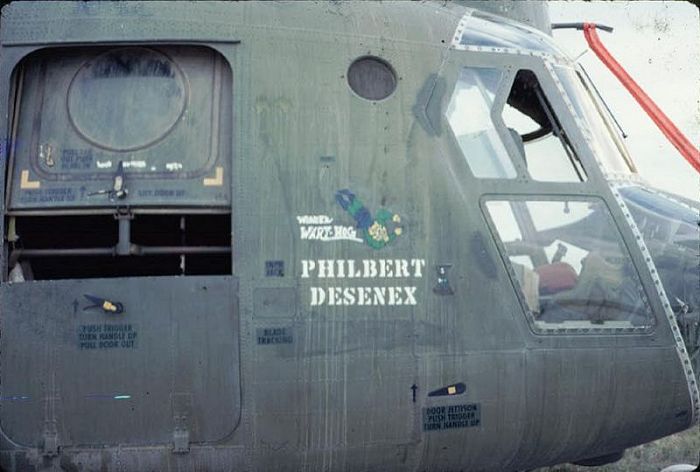 Boeing CH-47A - The Nose Art of 66-00094 at Phu Bai, Vietnam, July 1968.