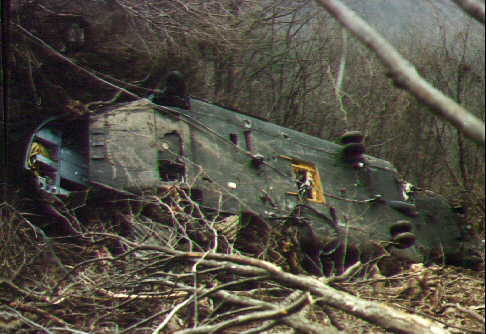Boeing CH-47D Chinook helicopter 88-00092, a crash in Korea.