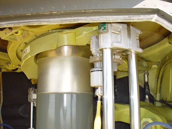 July 2002: With the flight control tubes in the tunnel area severely bent, the aft swashplate was sent to maximum pitch. This would cause the aft rotor blades to also go to maximum pitch.