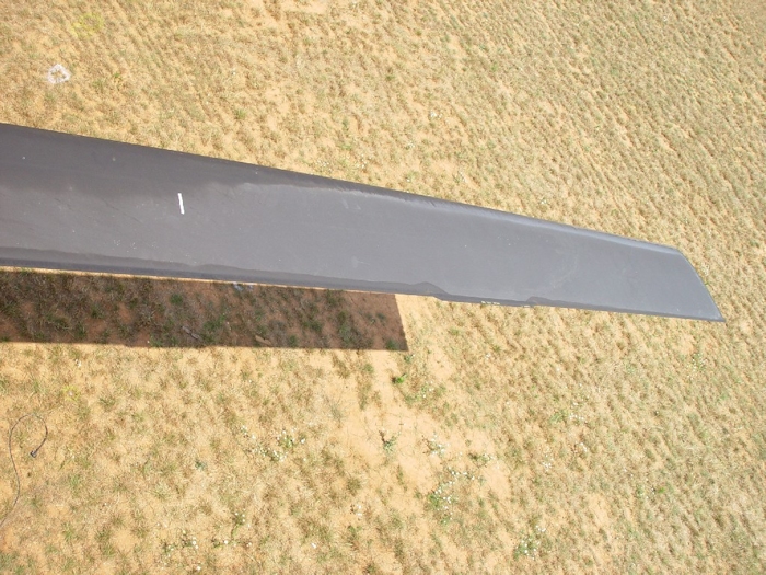 July 2002: A birds eye view of the top of a forward rotor blade.