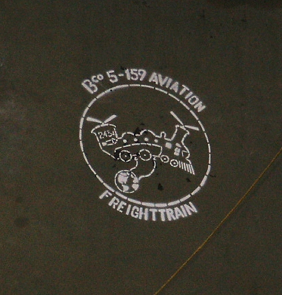 The Art Work on the Aft Pylon of 90-00188 while undergoing Phase Maintenance in October of 2005 at Fort Rucker, Alabama.