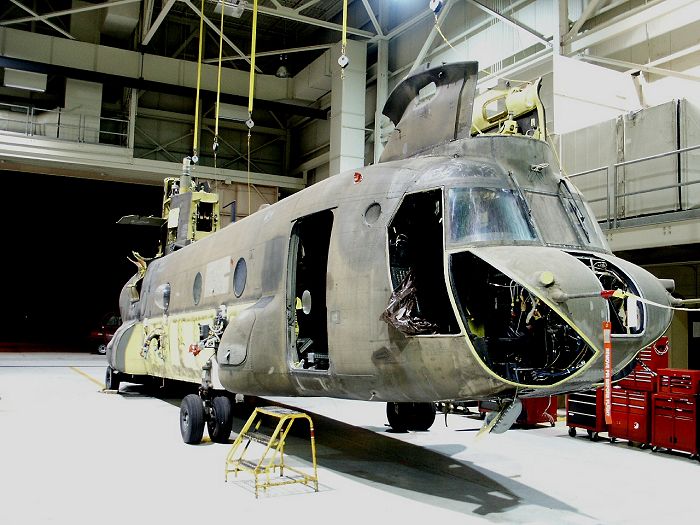 90-00188 undergoing Phase Maintenance in October of 2005 at Fort Rucker, Alabama.