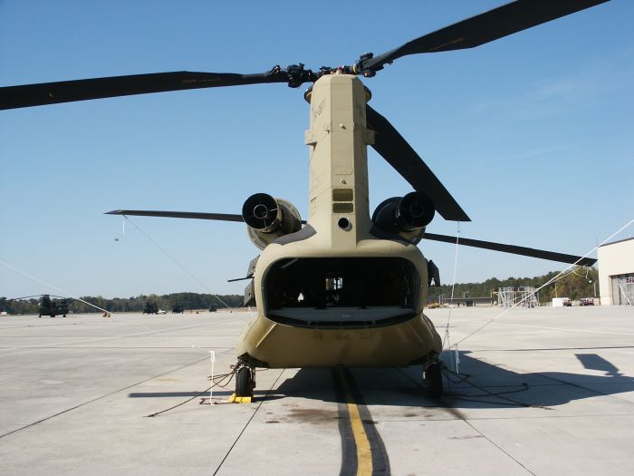8 November 2007: Fort Rucker, Alabama receives it first F model Chinook helicopter - 04-08711.