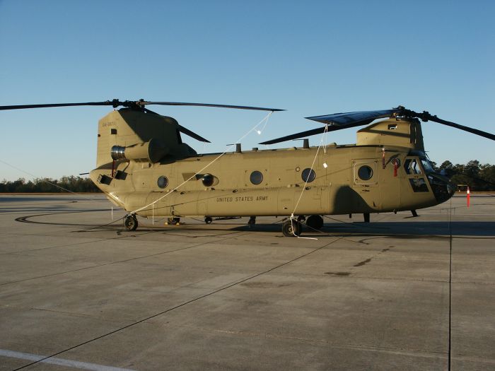 8 November 2007: Fort Rucker, Alabama receives it first F model Chinook helicopter - 04-08711.