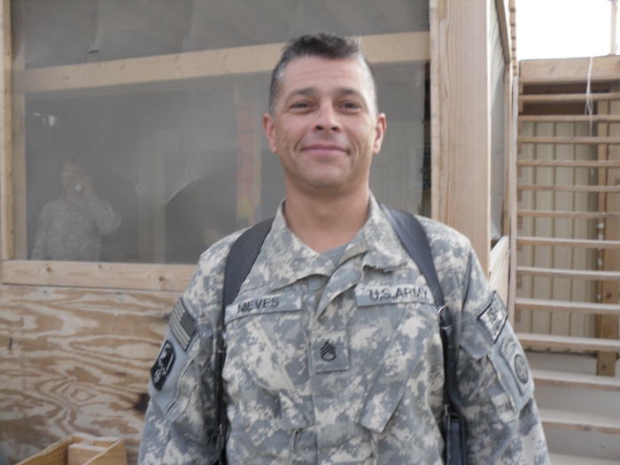 2 September 2009: SSG Ray Nieves, Flight Engineer on 04-08717 while deployed to Afghanistan.