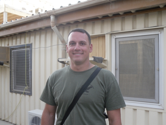2 September 2009: SPC Peter Tuccio, Crew Chief on 08-08042 while deployed to Afghanistan.