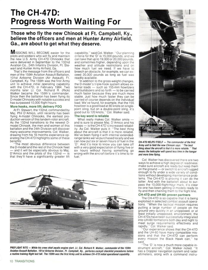 Boeing Transitions Newsletter - Winter 1986, Page 10.