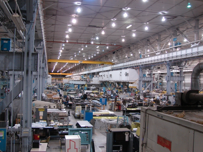29 January 2010: A look inside the walls of the Boeing Helicopters Center 3 South facility in Ridley Park, Pennsylvania.