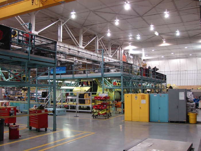 29 January 2010: A look inside the walls of the Boeing Helicopters Center 3 South facility in Ridley Park, Pennsylvania.