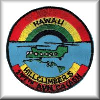 A patch from the 147th Assault Support Helicopter Company (ASHC), located in Hawaii, date unknown.