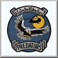A patch from A Company - "Predators", 7th Battalion, 101st Aviation Regiment.