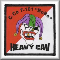A patch from C Company - "Bobo", 7th Battalion, 101st Aviation Regiment, circa 2003.