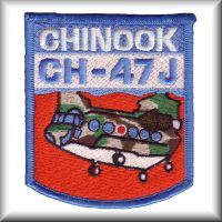 A patch designed for Japan's CH-47J Chinook helicopter, location and date unknown.