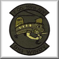 A patch from F Company, 159th Aviation Regiment - "Big Windy", from their time in Germany, date unknown.