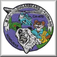 A patch from the "Sugar Bears South", located at Soto Cano Air Base in Honduras, circa mid-1990s.