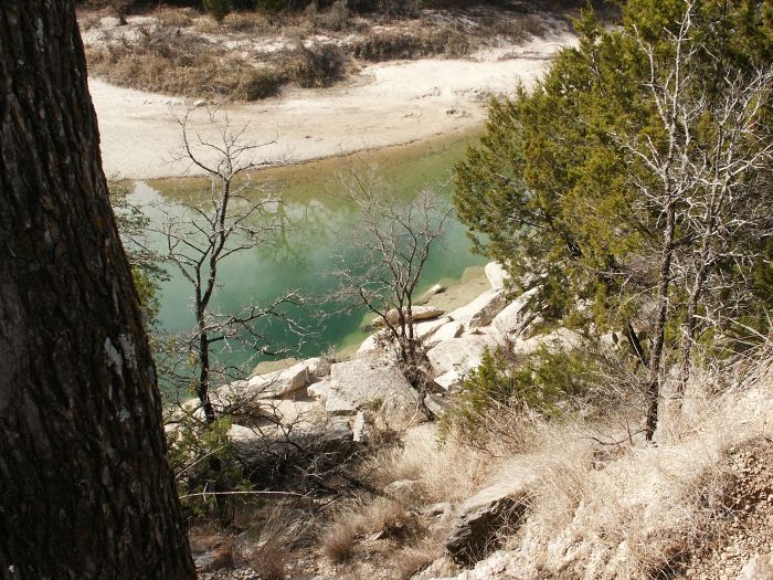 Cretacious Dinosaur Tracks near Glen Rose, Texas.